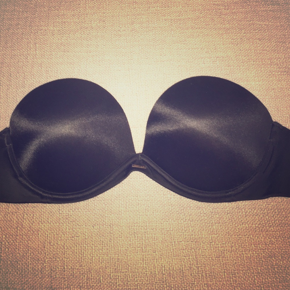 Victoria's Secret Black Strapless Bra, 34C